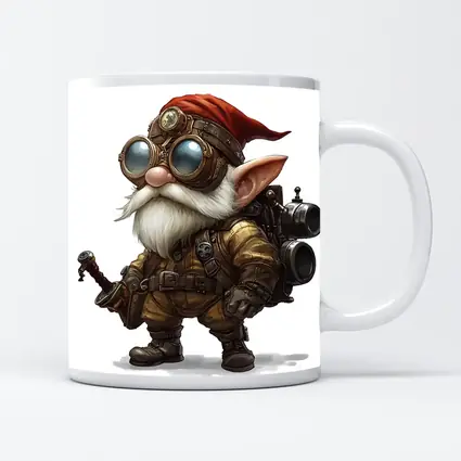 Steampunk Gnome Inventor Fantasy Character Art