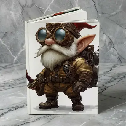 Steampunk Gnome Inventor Fantasy Character Art
