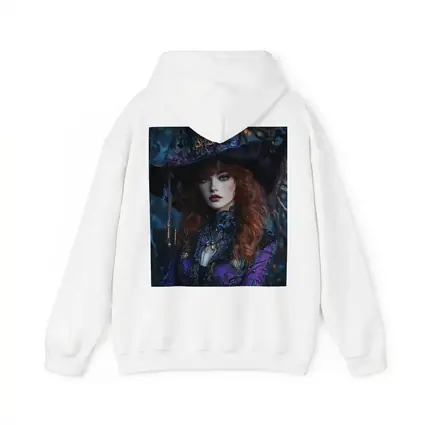 Red Hair Witch Purple Fantasy Dark Forest