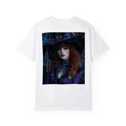 Red Hair Witch Purple Fantasy Dark Forest