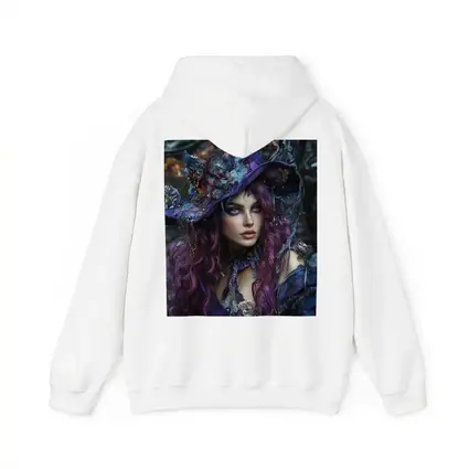 Purple Witch Woman With Cats Dark Fantasy