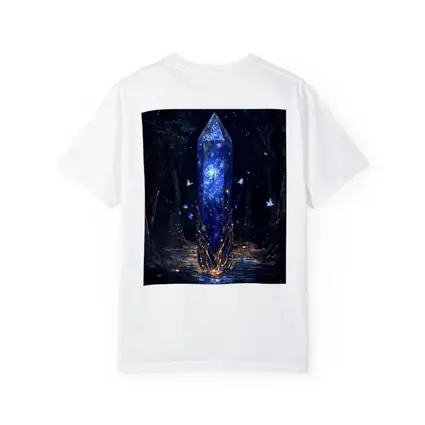 Glowing Crystal Obelisk Dark Fantasy Forest