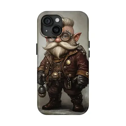 Steampunk Gnome Character Fantasy Art Brown