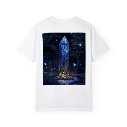 Glowing Crystal Tower Enchanted Dark Forest