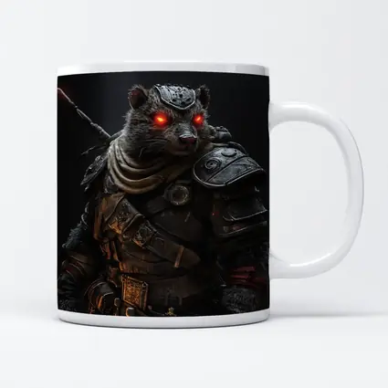 Raccoon Warrior Dark Fantasy Armor Portrait