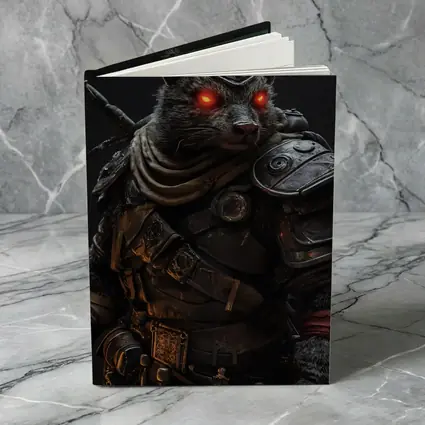Raccoon Warrior Dark Fantasy Armor Portrait