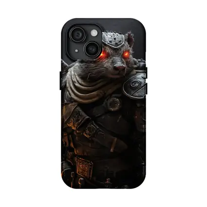Raccoon Warrior Dark Fantasy Armor Portrait