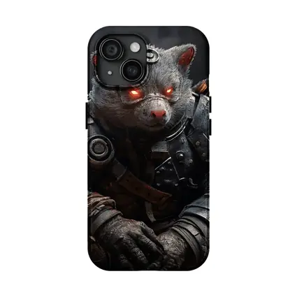 Armored Wombat Warrior Dark Fantasy Art