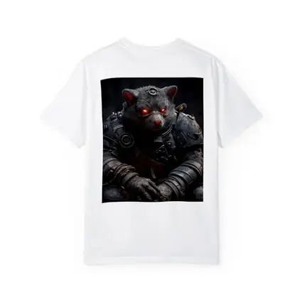 Armored Wombat Warrior Dark Fantasy Art