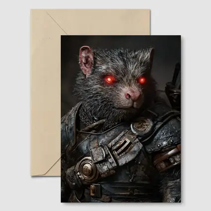 Armored Rat Warrior Dark Fantasy Portrait
