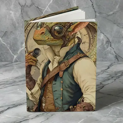 Steampunk Lizard Explorer With Goggles Art