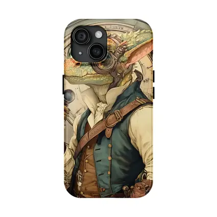 Steampunk Lizard Explorer With Goggles Art