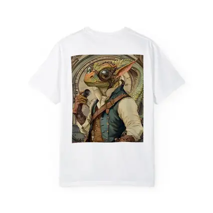 Steampunk Lizard Explorer With Goggles Art