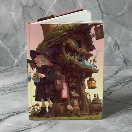 Anime Witch Girl Potion Shop Fantasy Art
