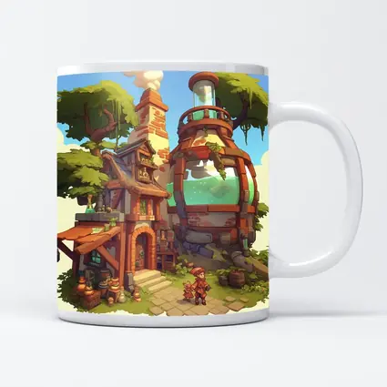 Fantasy Alchemist Shop Cartoon Game Art