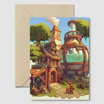 Fantasy Alchemist Shop Cartoon Game Art