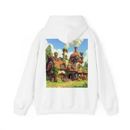 Fantasy Potion Shop Whimsical Cartoon Village Art