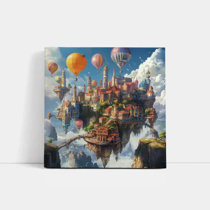Fantasy Floating City Hot Air Balloons
