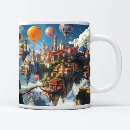 Fantasy Floating City Hot Air Balloons