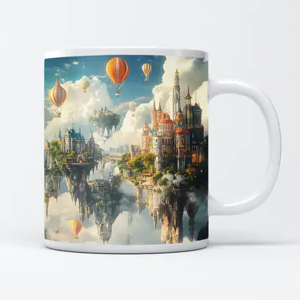 Fantasy Floating Castle Islands Hot Air Balloons