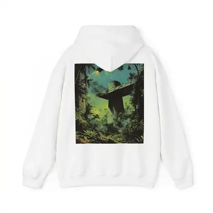 Sci Fi Jungle Ruins Spaceship Retro Fantasy Art