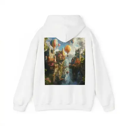 Fantasy City Hot Air Balloons Cliffside