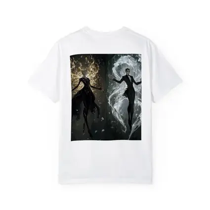 Dark Fantasy Elemental Figures Forest Background