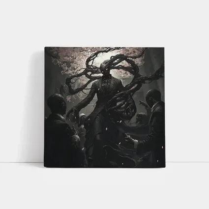 Dark Entity Cherry Blossom Gothic Fantasy Art