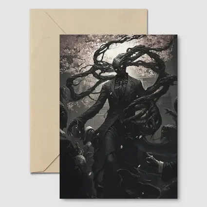 Dark Entity Cherry Blossom Gothic Fantasy Art