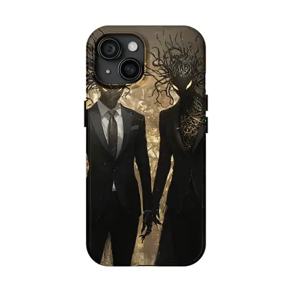 Dark Creature Couple In Black Suits