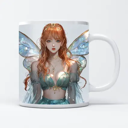 Anime Fairy Girl Iridescent Wings Fantasy Art