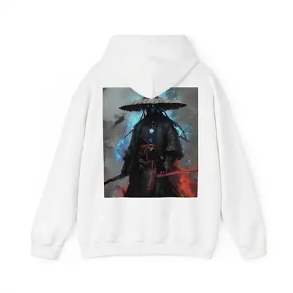 Dark Samurai Warrior with Glowing Blue Energy