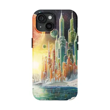 Futuristic City Alien Planet Space Art
