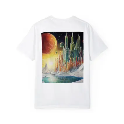 Futuristic City Alien Planet Space Art
