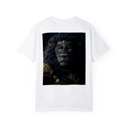 Dark Lion King Gold Armor Fantasy Portrait