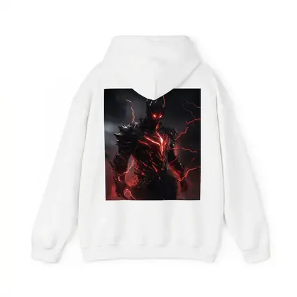 Dark Armored Warrior Red Lightning Storm