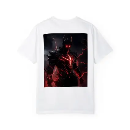 Dark Armored Warrior Red Lightning Storm