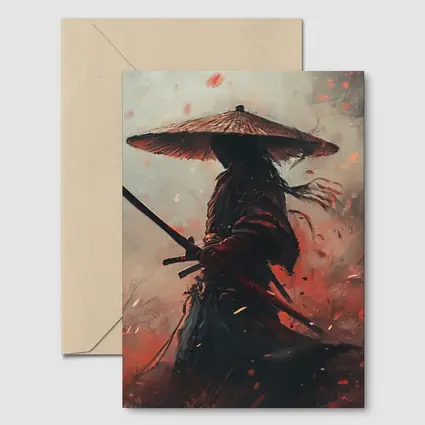 Samurai Warrior With Katana Ember Storm
