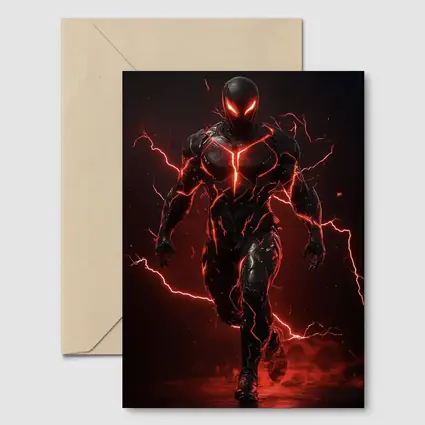 Dark Armored Hero Red Lightning Storm