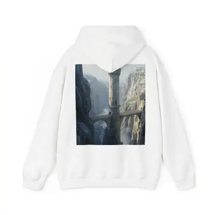 Stone Tower Bridge Canyon Fantasy Art