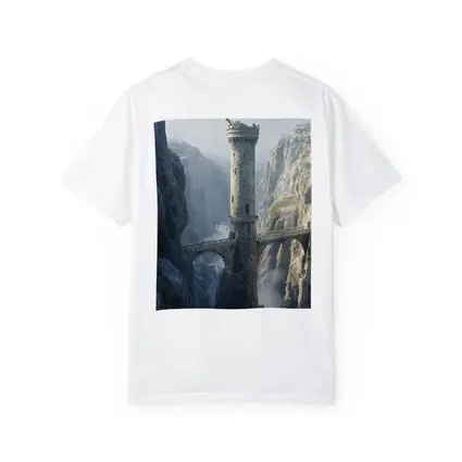 Stone Tower Bridge Canyon Fantasy Art