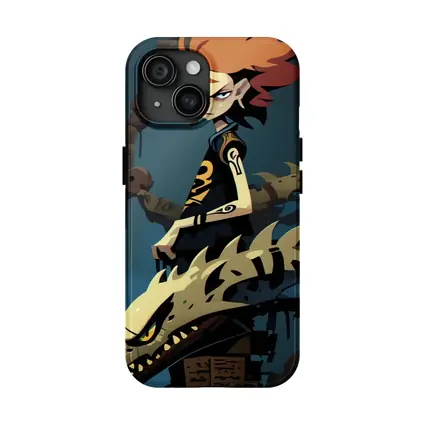 Anime Girl Riding Dragon Dark Fantasy Art