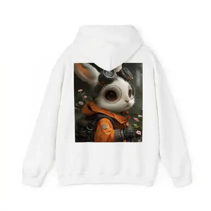 Steampunk Rabbit Explorer Orange Suit Fantasy