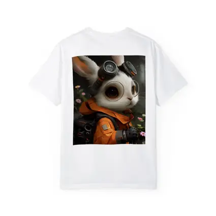 Steampunk Rabbit Explorer Orange Suit Fantasy