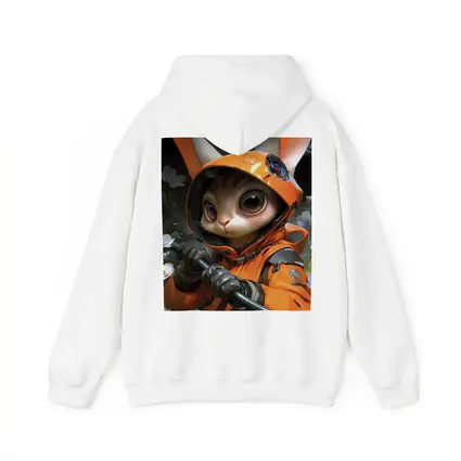 Astronaut Bunny Cat Orange Space Suit