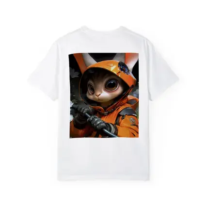 Astronaut Bunny Cat Orange Space Suit