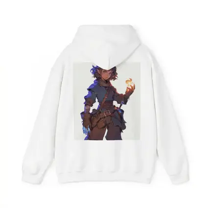 Anime Halfling Mage With Fire Magic