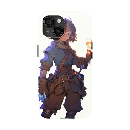 Anime Halfling Mage With Fire Magic
