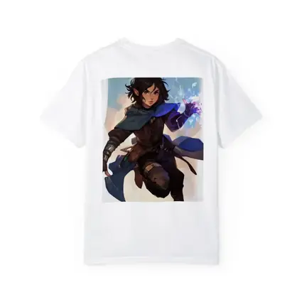 Fantasy Elf Warrior With Magic Blue Cape
