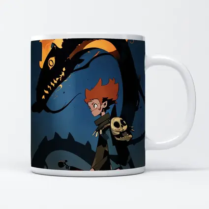 Anime Boy Dark Dragon Fire Art